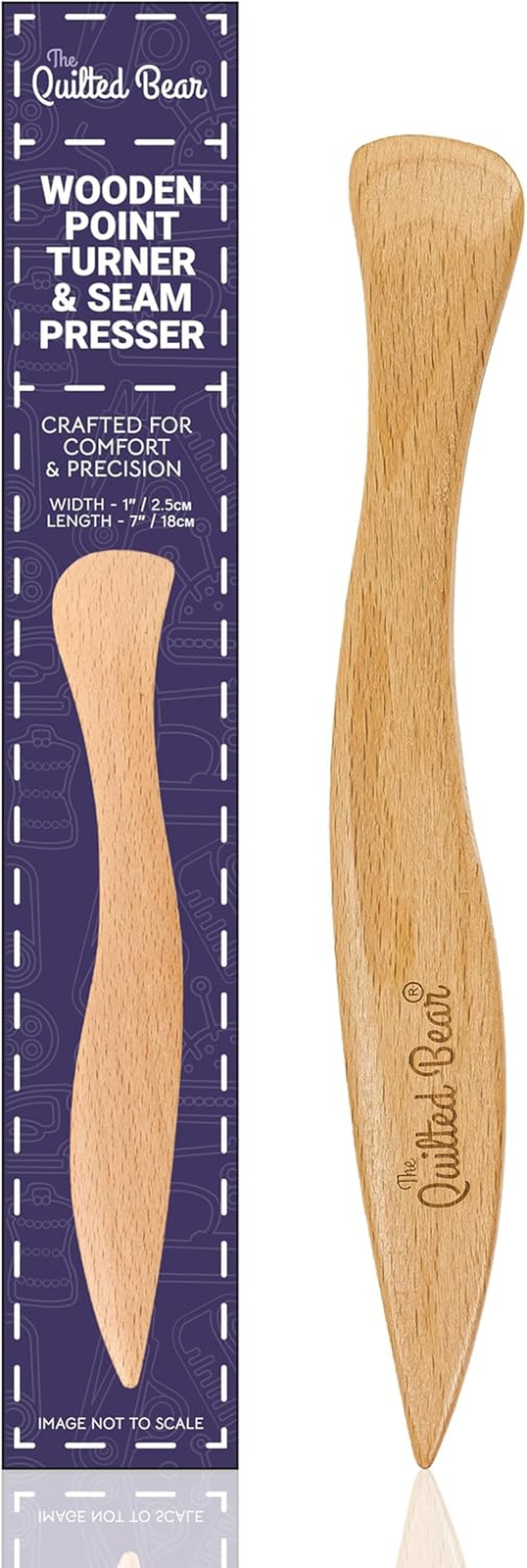 Wooden Point Turner - Ergonomic Point Turner Sewing Tool for Crisp Corners, Curv