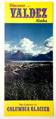 1970s Valdez Alaska Columbia Glacier Tourist Recreation Vintage Travel Brochure