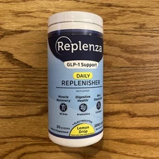Replenza GLP-1 Support Daily Replenisher Electrolytes Lemon Drop SEALED 09/2026