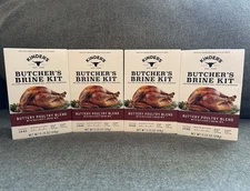 (4) Kinder's Butcher’s Turkey Brine Kit With Brine Mix 11.25 oz. BUTTERY POULTRY