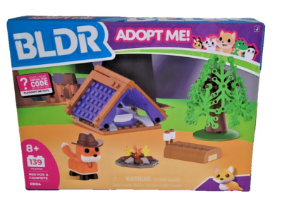 BLDR Adopt Me! Red Fox & Campsite Complete Set 139 Pieces Series 1