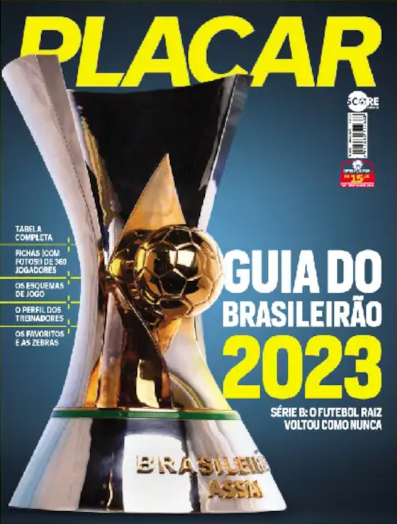 PLACAR GUIA DO BRASILEIRÃO GUIDE 2023 Brazil Football Magazine 360 PLAYER  PROFIL