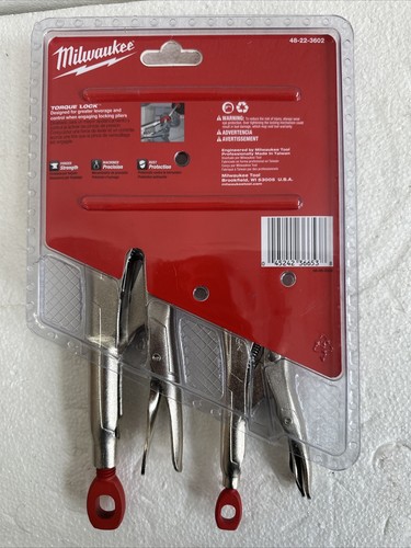 Milwaukee 48-22-3602 Torque Lock 6" lange Nase & 10" gebogene Backenzange Set - Bild 2 von 2