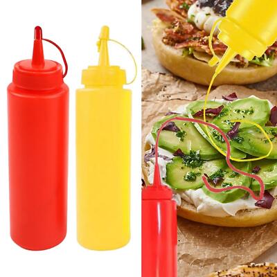 Senf und Ketchup Flasche Squirt Flaschen Neuheit wiederverwendbar praktisch Witz Spielzeug