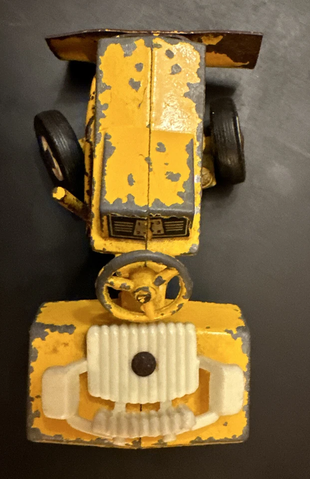 Vintage ERTL Allis-Chalmers 1/16 diecast yellow B-112 tractor, mower, plow Toy - Image 2 of 4