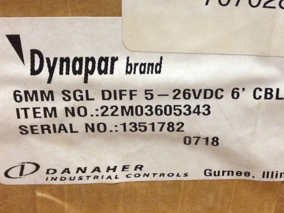 Dynapar Encoder - Model #22M03605343 - NEW - Image 4 of 4