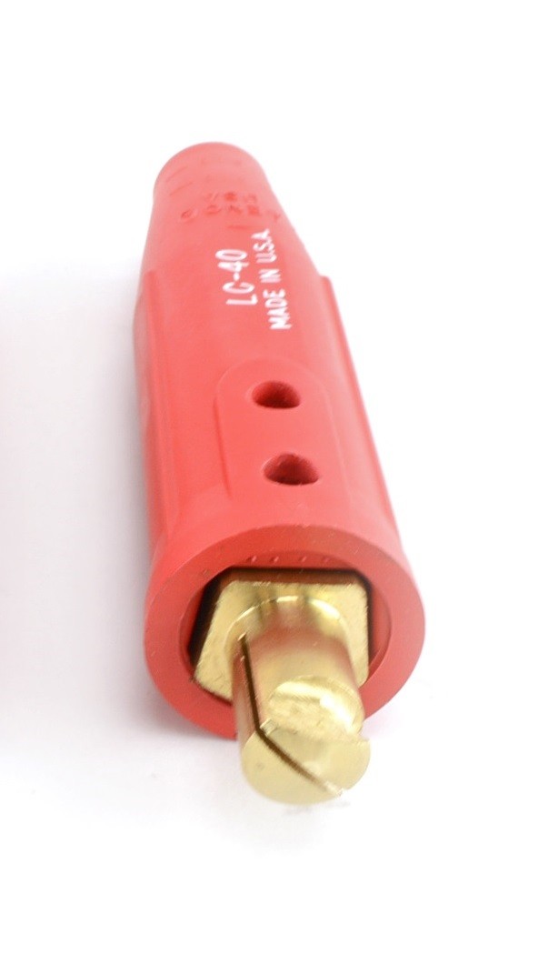 Single Red Male Cable Connector | eBay