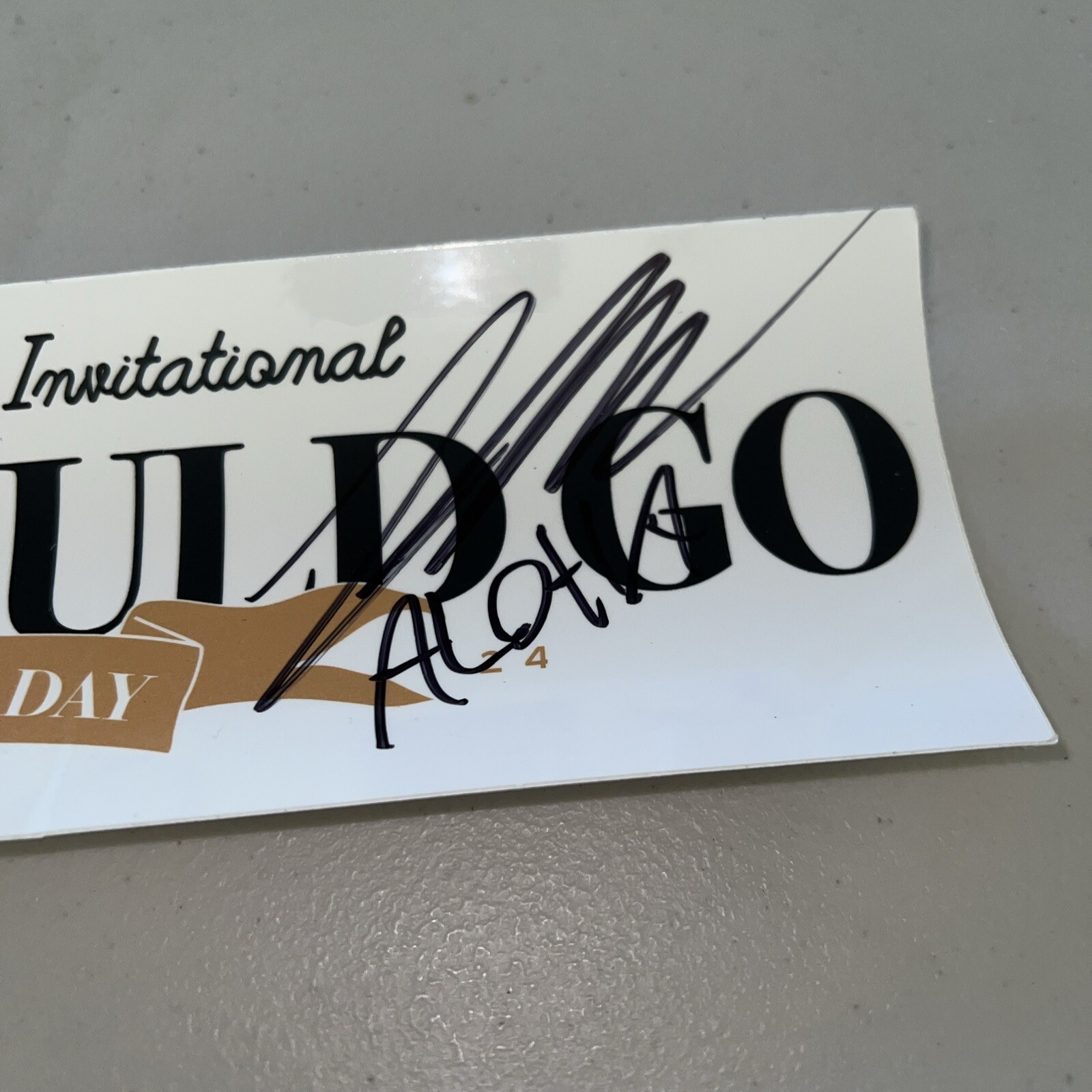 Eddie Would Go STICKER Eddie Big Wave Invitational Hawaii 2023/24 Signed Landon