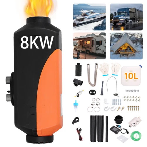 PORIYA Diesel Air Heater 12V 8KW LCD Display Remote Control for Car RV Indoor🔥