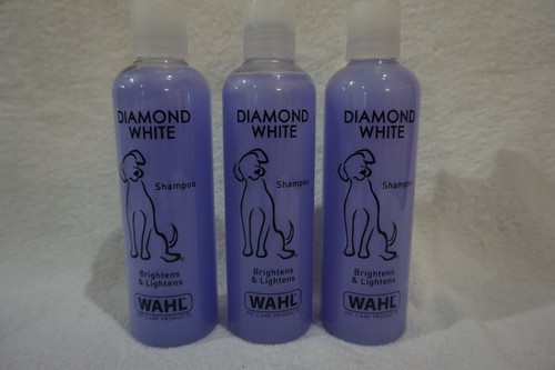 3 X WAHL DIAMOND WHITE DOG SHAMPOO BRIGHTENS & LIGHTENS 750ML 3 X 250ML 3 X WAHL DIAMOND WHITE DOG SHAMPOO BRIGHTENS & LIGHTENS 750ML 3 X 250ML