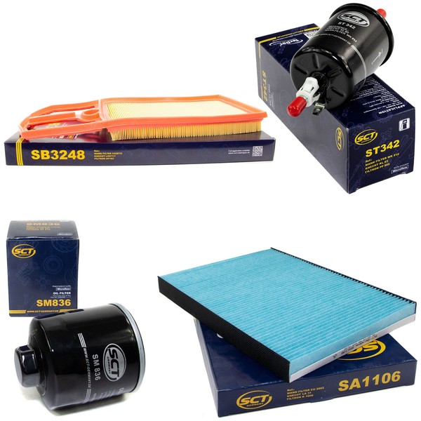 Filter Set SCT Kraftstoff- ÖL- Luft- Innenraum- FüR Seat Arosa VW Lupo Polo 1.4-image
