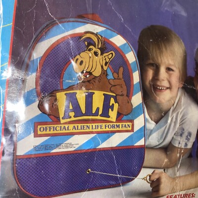 Vintage 1987 Talking ALF Alien Life Form TV Show Child's BackPack