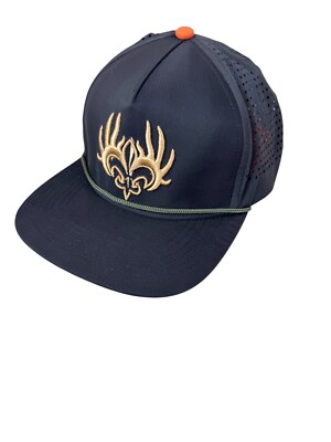 #ad Staunch Traditional Outfitters Snapback Hat Perf Hole Black quot;Big Easy Ranchquot; TX $20.00