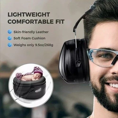 Muffs-New Ear Muffs MPOW SNR 34dB Noise Reduction Safety Fold Ear Muffs - Picture 6 of 9