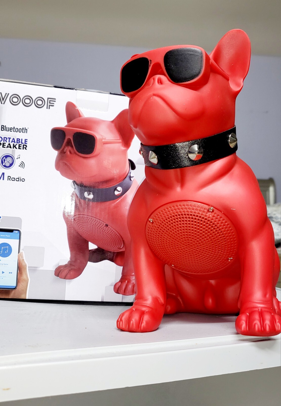Big Dog Wireless Bluetooth Speaker with USB FM Radio and Rechargeable Battery - 4lbs-image