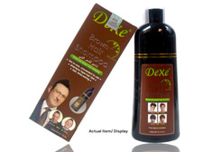 Brown Hair Shampoo Long Lasting Fast Permanent Hair Dye Instant by Dexe 14.1 oz.