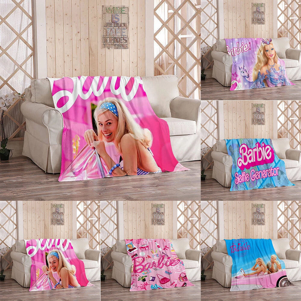 Barbie blankets sales and pillows