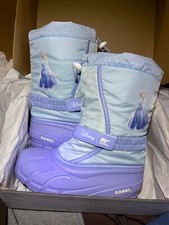 Sorel Girls Disney X Flurry Frozen 2 Elsa Edition Boots Big Kids Size 7 NEW