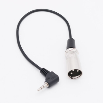 XLR 3 Pin Male to Right Angle 3.5mm 1/8'' TRS Stereo Plug Microphone Cord Cable