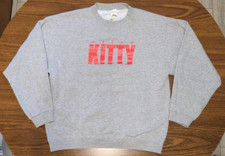 Vtg Sanrio Hello Kitty Gray Sweatshirt Unisex Adult L (Fits smaller) Made in USA