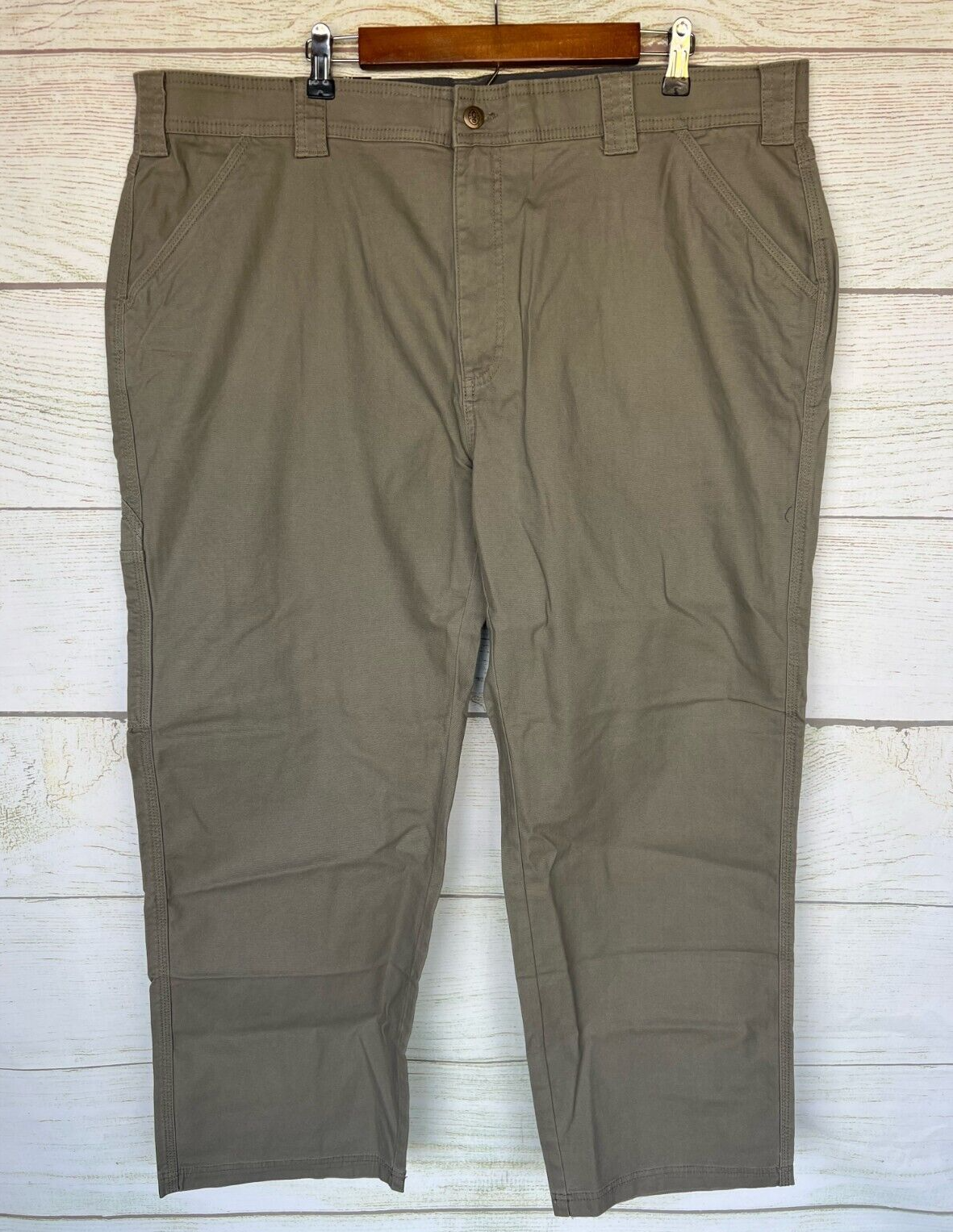 Coleman Stretch Canvas Pants Mens 42X30 Leaf Green Tear Resistant Utility New