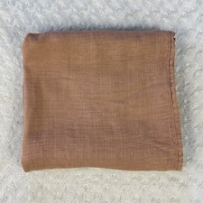 Comfy Cubs Baby Swaddle Blanket Bamboo Cotton Blend Rust Color