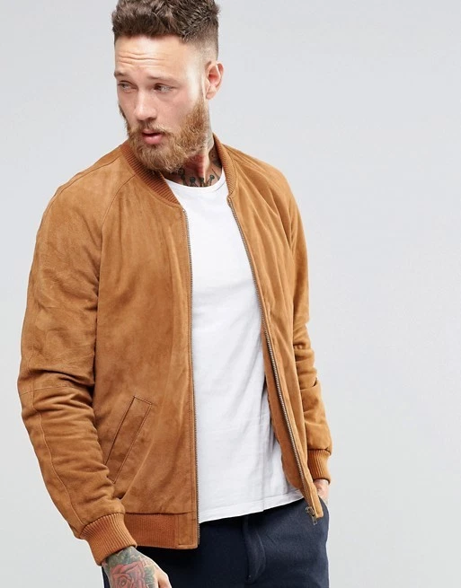 Bomber gamuza sales