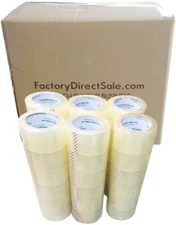 36 Rolls Full Box 2" 60 Yards 180ft 2.7MIL Sealing Clear Packing Shipping Tape