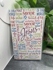 2 Yr Pocket Planner 2025-2026 Calendar Scripture Bible Verse Christian Jesus