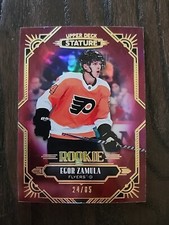 2020-21 UD Stature Rookie  Red Variant #152 Egor Zamula Rc /85