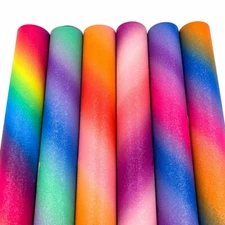 12"x39" Rainbow Glitter Adhesive Vinyl Film for Cut DIY Tumblers Decal Signs