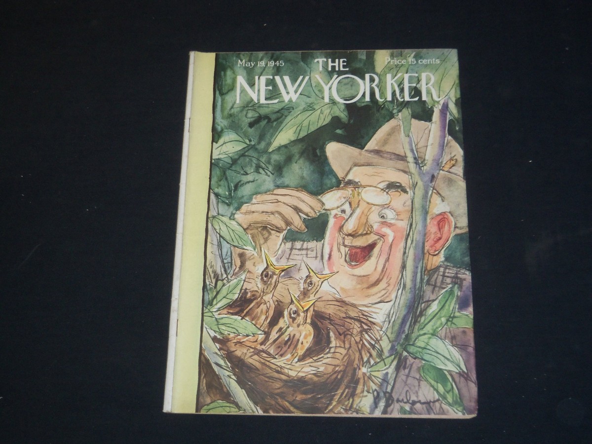 1945 MAY 19 THE NEW YORKER MAGAZINE - ILLUSTRATED COVER - NY 119