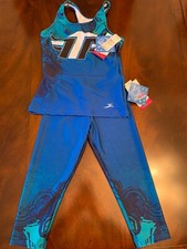 Large child Capri and tank practice gymnastics or dance