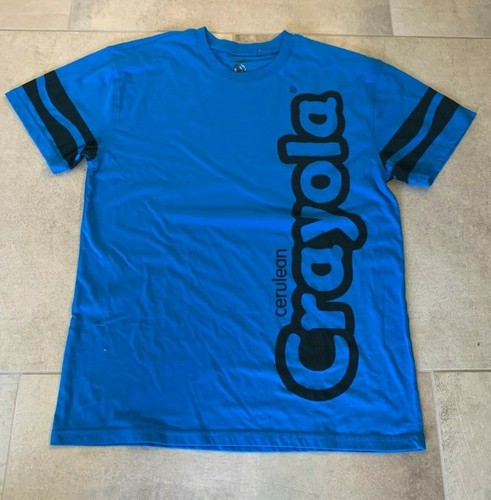 Mens Tshirt T Shirt L Cerulean Crayola 