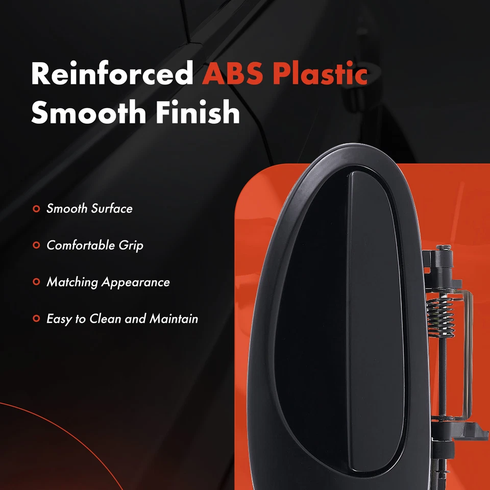 2x Front Left & Right Black Exterior Handle w/ keyhole for Chrysler Intrepid LHS - Image 4 of 4