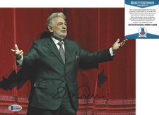 PLACIDO DOMINGO SIGNED 3 TENORS OPERA SINGER 8x10 PHOTO 5 PROOF BECKETT COA BAS