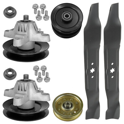 Caltric 618-0565 918-0574 Deck Spindle Pulley Kit For MTD Cub Cadet Troy Bilt