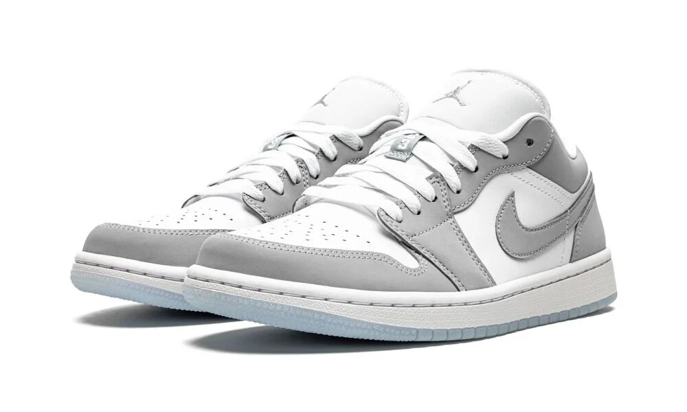 Size 8 - Jordan 1 Low White Wolf Grey W for sale online | eBay