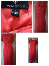 Ronni Nicole Women's Short Sleeve Lace Dress Size 6