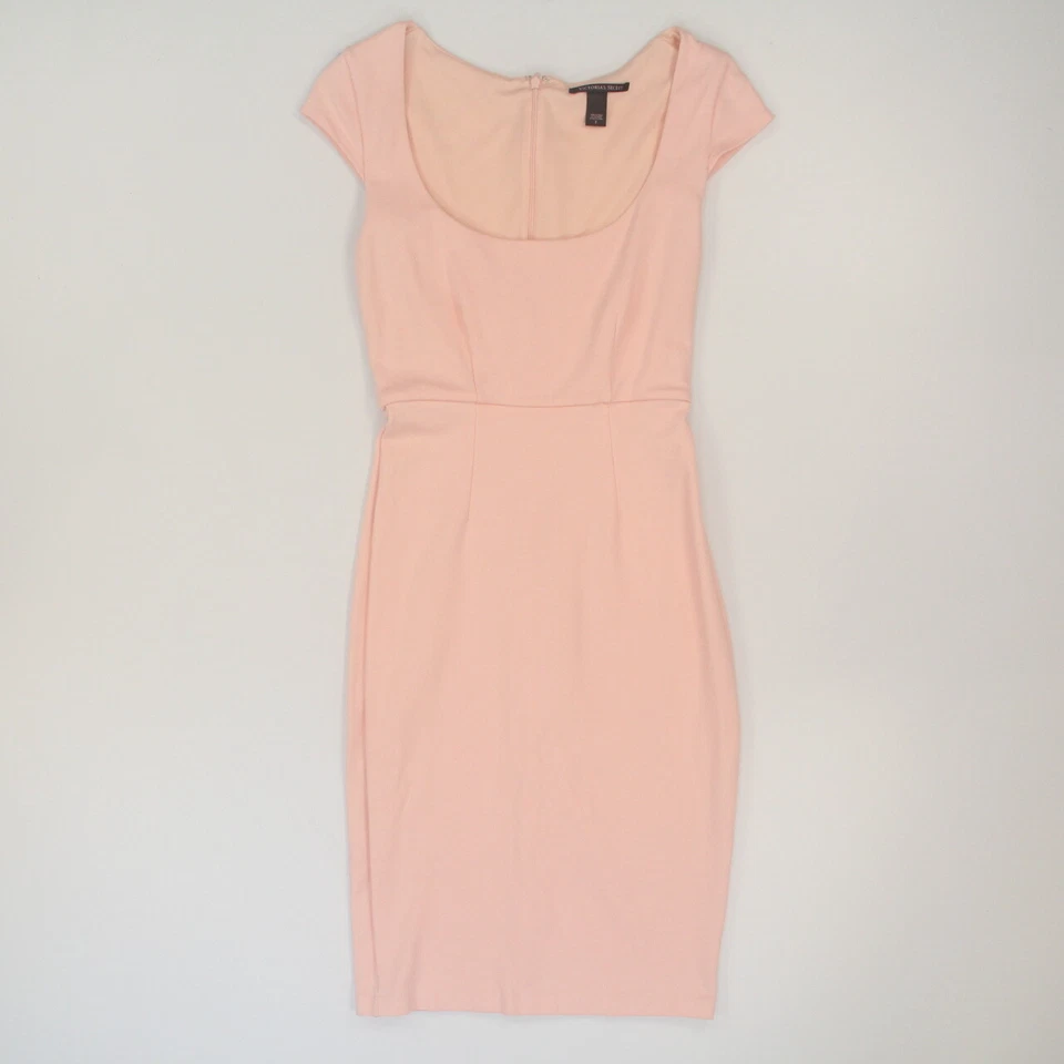 VICTORIA'S SECRET WOMEN'S BODY-CON DRESS SIZE 2 PINK PONTE KNIT PIN-UP SEXY - Image 4 of 4