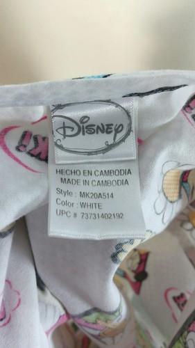 Disney Womens Mickey Minnie Donald Pluto Daisy Print Scrub Top Size Small (E) - Picture 5 of 5