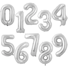 30" Giant Foil Number Self Inflating Balloons Birthday Wedding Baloon Age Party