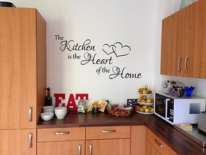 La cocina es el corazón de la Casa Pared Arte Pegatina Comedor Decoración del hogar Hazlo tú mismo