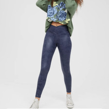 OFFLINE By Aerie The Hugger Crossover High Waisted Crackle Leggings size M NWOT