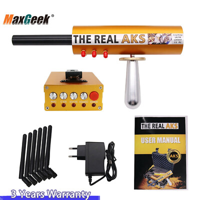 The Real AKS Gold Long Range Gold Detector 6 Antennas for Gold Silver w/ Case