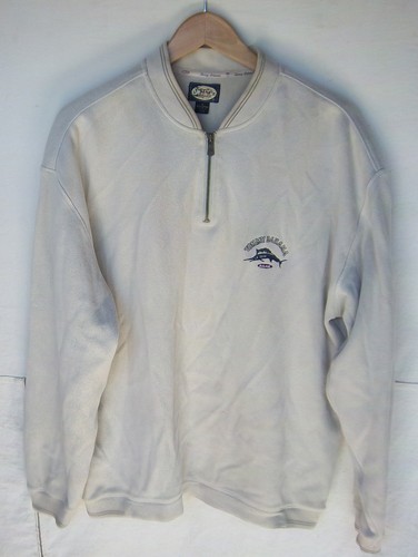 Zip Pullover Cotton Sweatshirt -- Size 