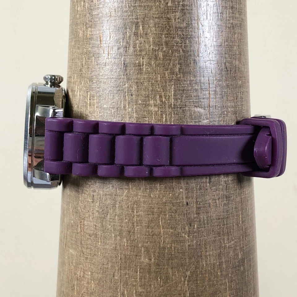 Reloj de cuarzo Fossil Machine para mujer C141006 esfera negra banda de silicona 30 mm 7" Foto 3 de 4