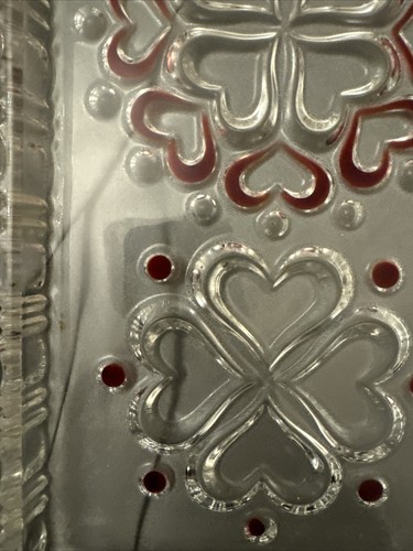 Vintage Walther Heart Glass Tray Plate - Picture 2 of 9