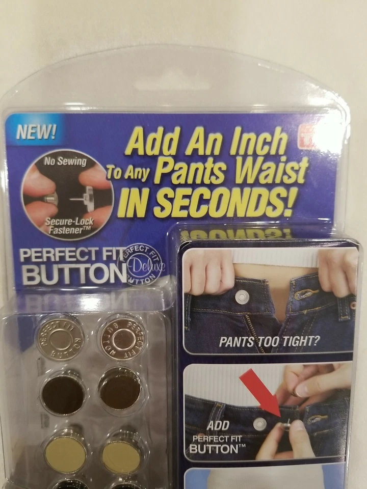 BRAND NEW TELEBrands Perfect Fit Button 8-Pack ⚓ NEW ⚓ FREE SHIPPING ⚓ - Image 3 of 4