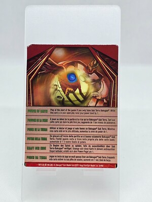 Carte Bakugan Power of Earth, Sub Terra, Spin Master, 2011, Fähigkeitskarte